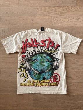 Hellstar Records Men’s “Is This What Heaven Sounds Like” Graphic Tee size medium